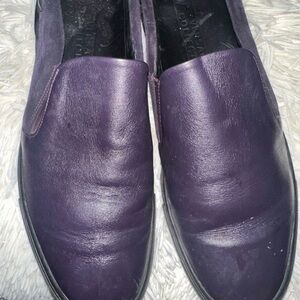 Versace Men's Deep Purple Leather Loafers